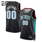 Maillot NBA Detroit Pistons Personnalisable Nike 2025-26 City Edition Noir Swingman - Enfant